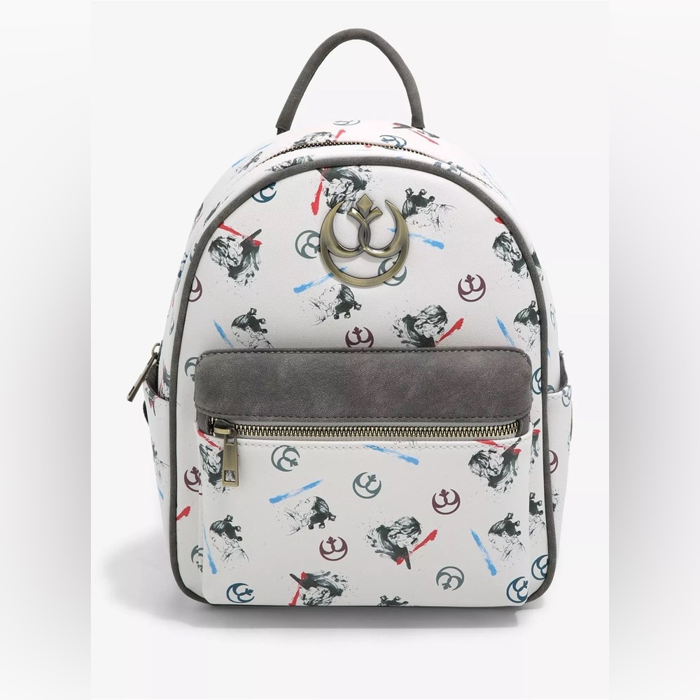 NWT Her Universe Star Wars Rey & Kylo Ren Lightsaber Mini Backpack